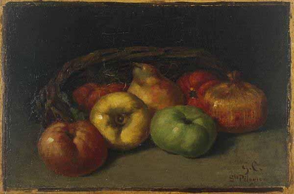 Gustave Courbet with Apples oil painting image